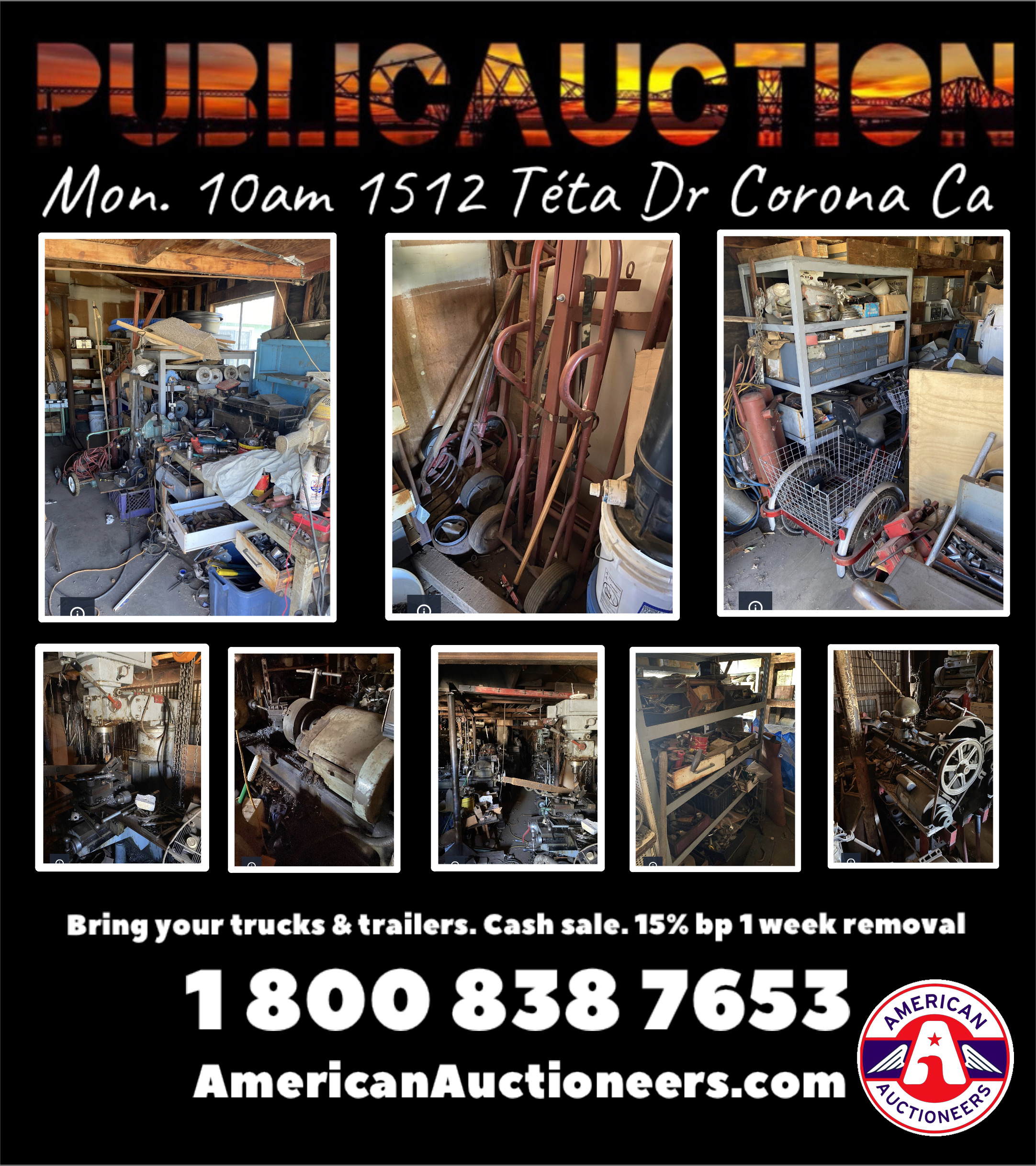 Machine Shop/ Yard Tools American Auctioneers